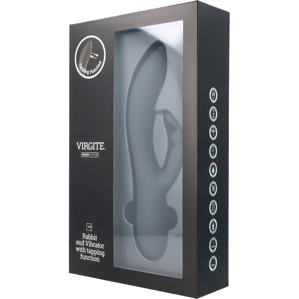 VIBRATORE A BATTITO RICARICABILE NERO V9