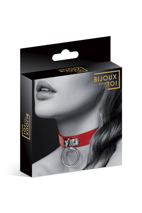 Bijoux Pour Toi - Collare con Anello - Rosso