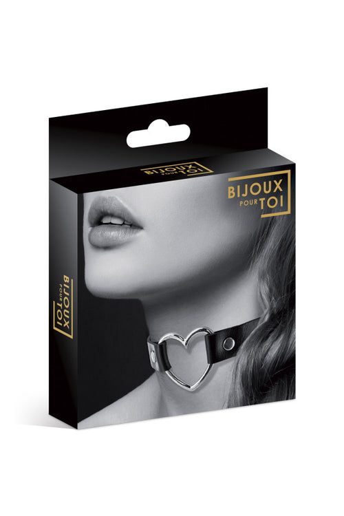 Bijoux Pour Toi - Collare con Cuore - Nero