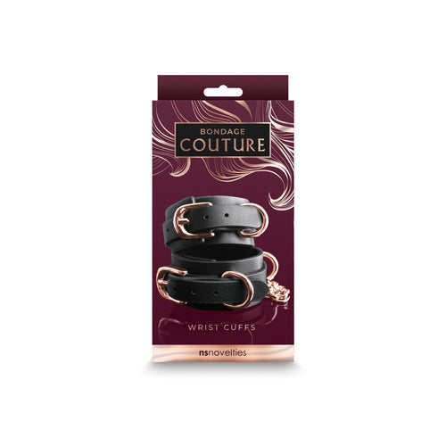Bondage Couture - Manette da polso - Nere
