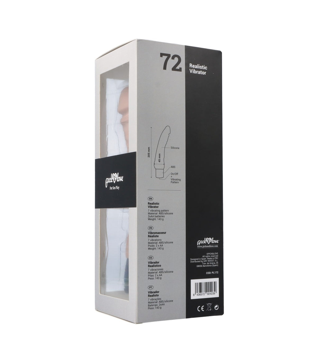 Nº 72 VIBRATORE REALISTICO FLESH