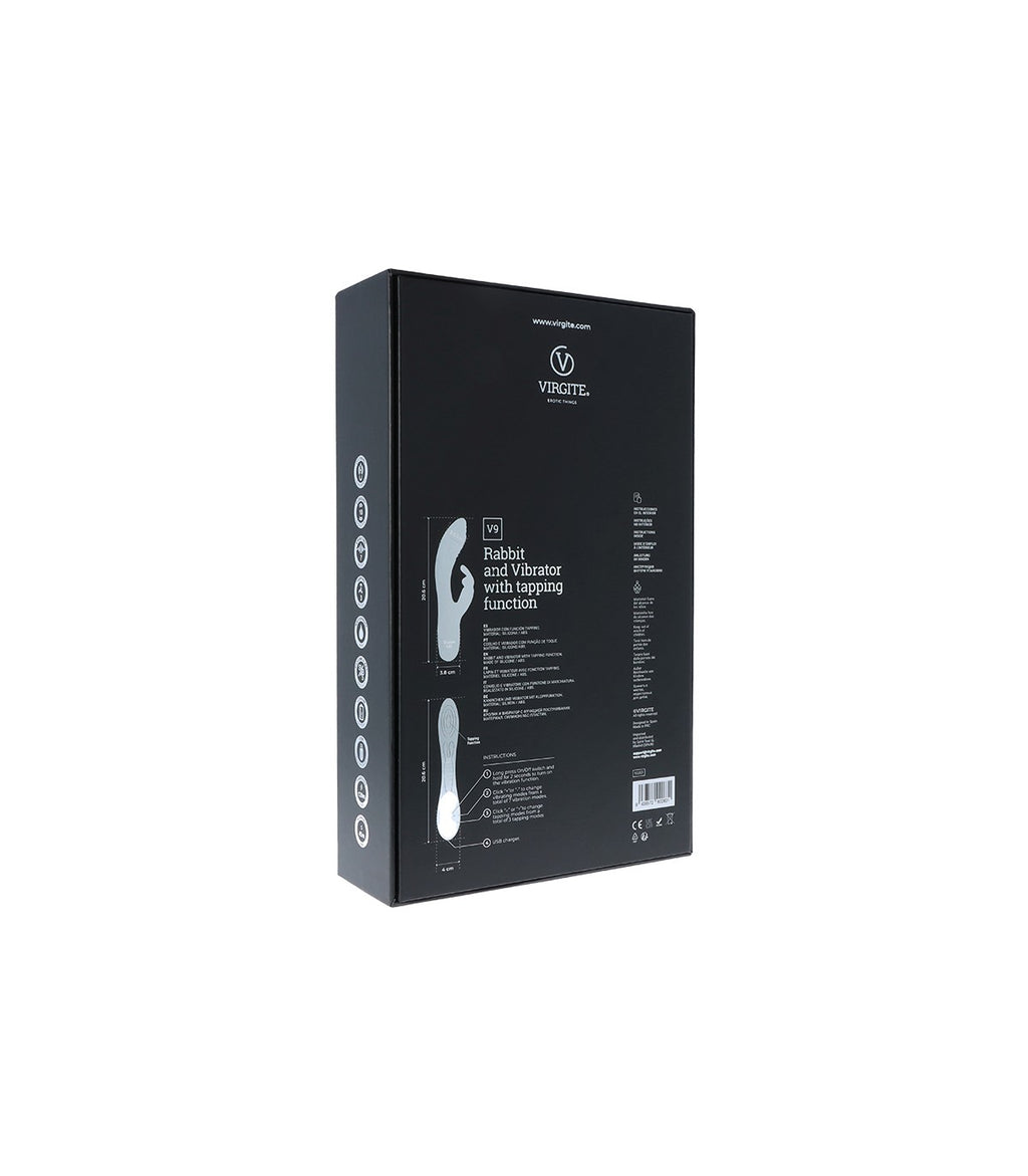 VIBRATORE RICARICABILE ROSA V9 A TAPPING