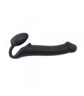 IMBRACATURA DILDO STRAP-ON FLESSIBILE MORBIDO SILICONE NERO L