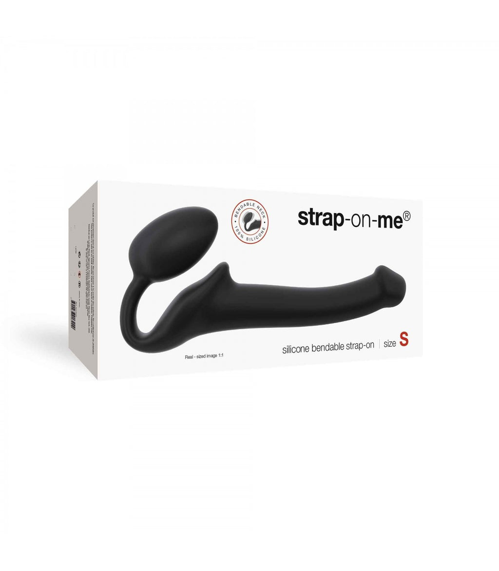 IMBRACATURA DILDO STRAP-ON FLESSIBILE MORBIDO SILICONE NERO S