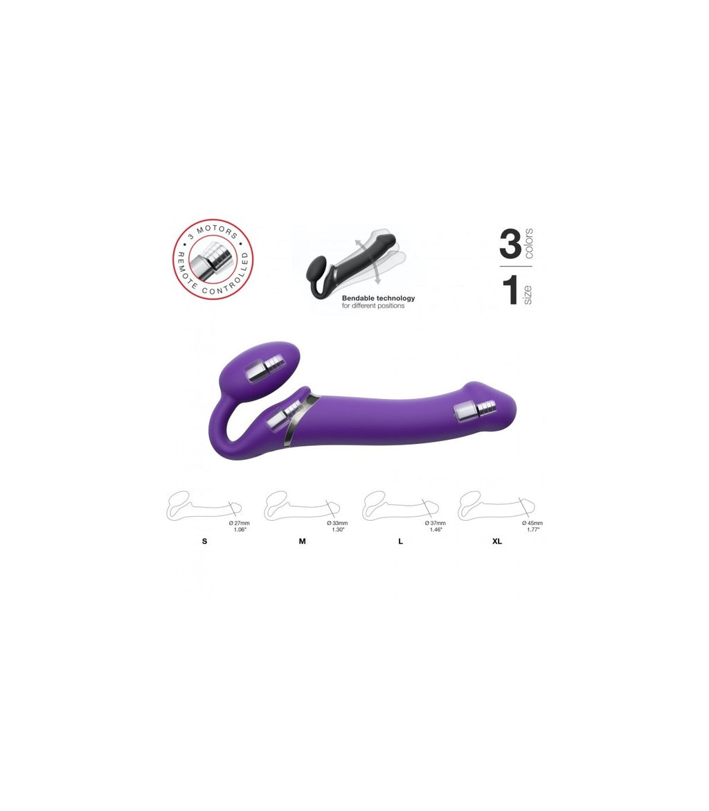 Cablaggio USB a doppia vibrazione in silicone flessibile con telecomando viola M