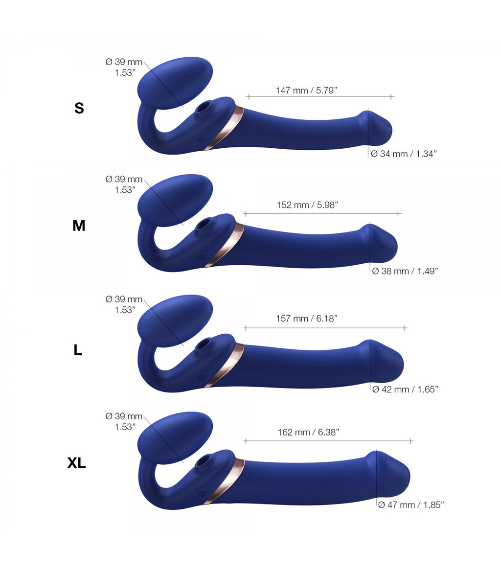 IMBRACATURA REGOLABILE MULTI ORGASMO S BLU