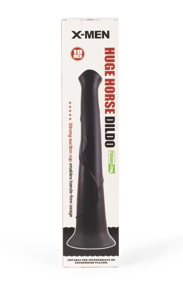 Dildo enorme a forma di cavallo X-MEN da 19 pollici color carne
